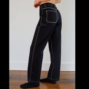 Aritzia TNA Greenwich Pant, Navy Blue, Size 6